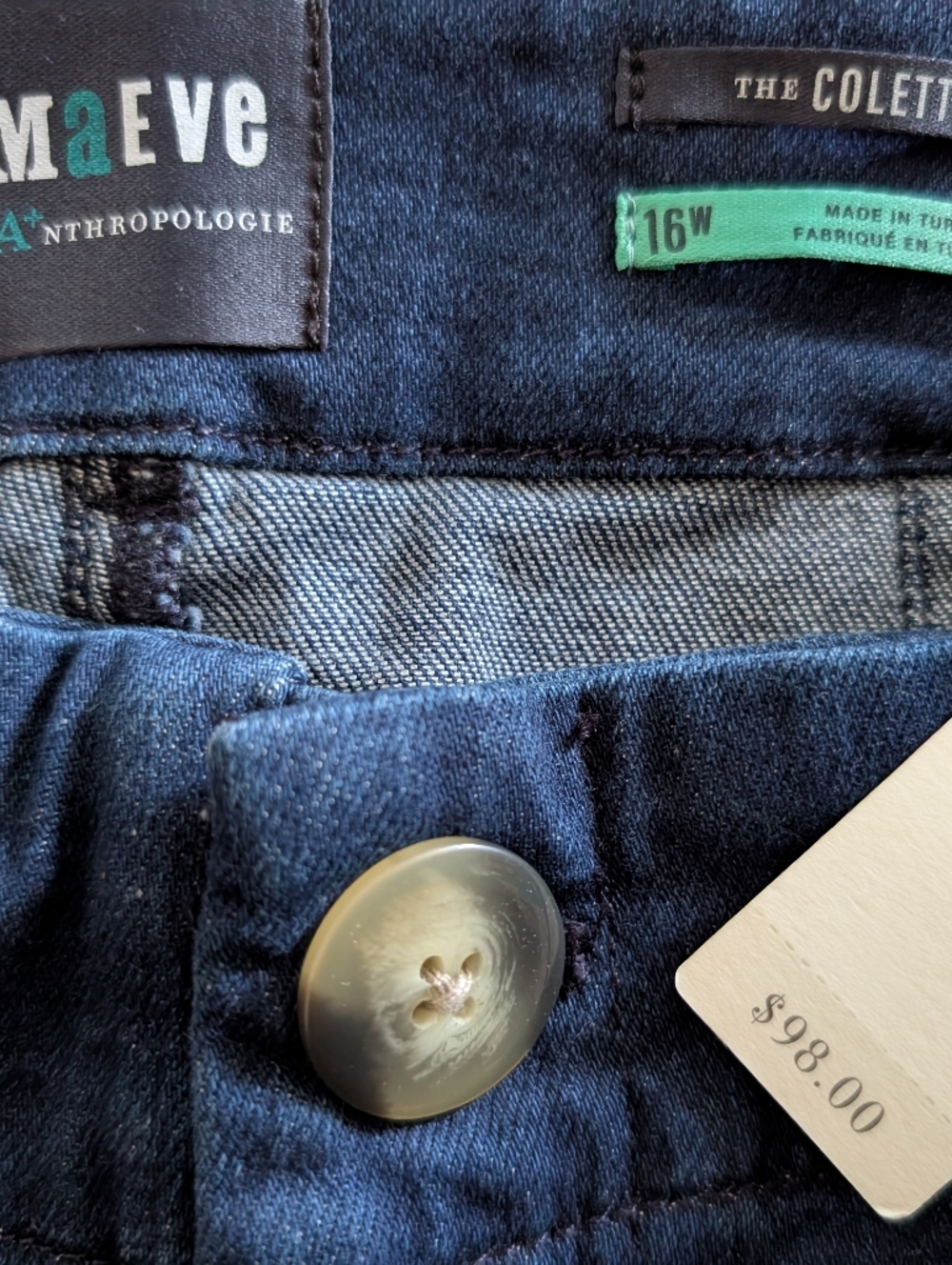 Maeve By Anthropologie Denim Colette Shorts *16, NWT - Picture 3 of 3
